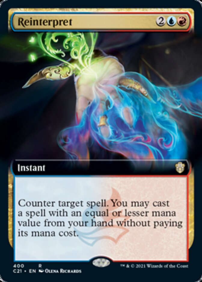 Reinterpret (Extended Art) [Commander 2021] | Odin's Place
