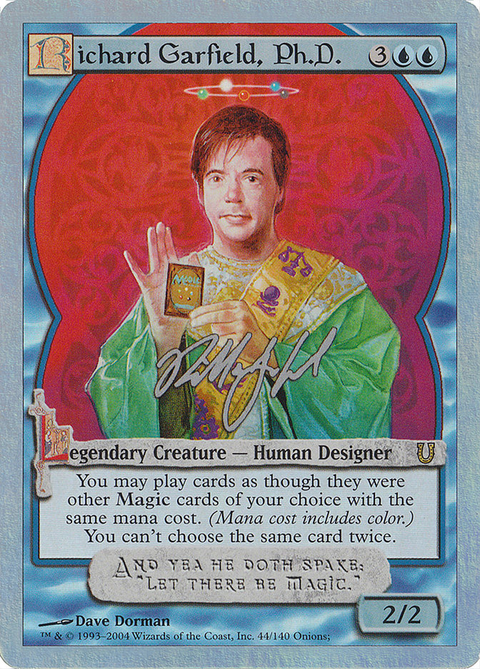 Richard Garfield, Ph.D. (Alternate Foil) [Unhinged] | Odin's Place