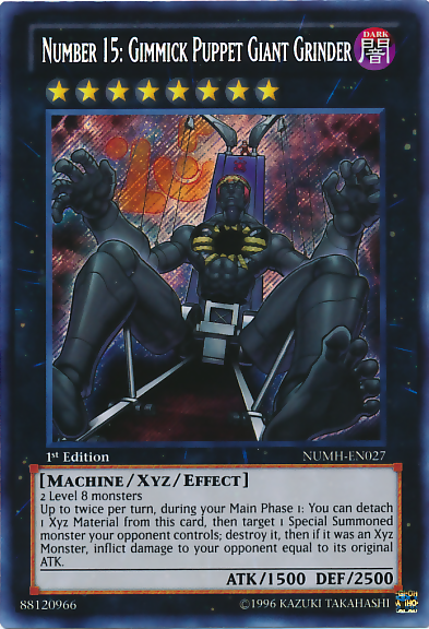 Number 15: Gimmick Puppet Giant Grinder [NUMH-EN027] Secret Rare | Odin's Place