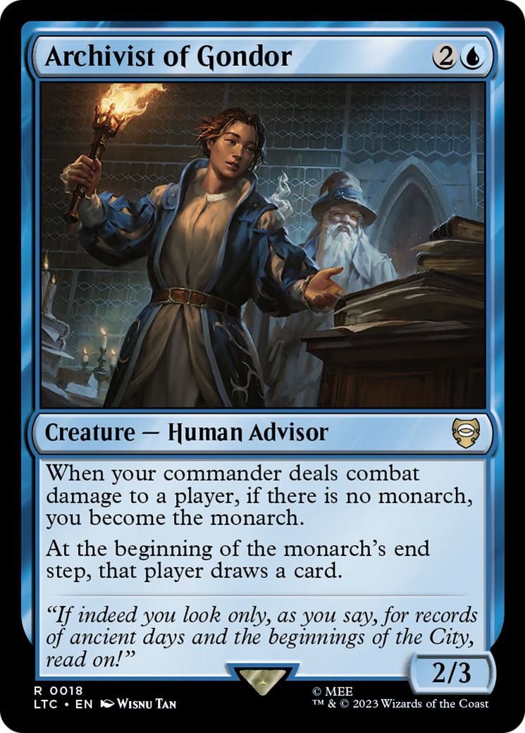 Archivist of Gondor [The Lord of the Rings: Tales of Middle-Earth Commander] | Odin's Place