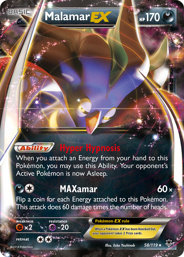Malamar EX (58/119) [XY: Phantom Forces] | Odin's Place