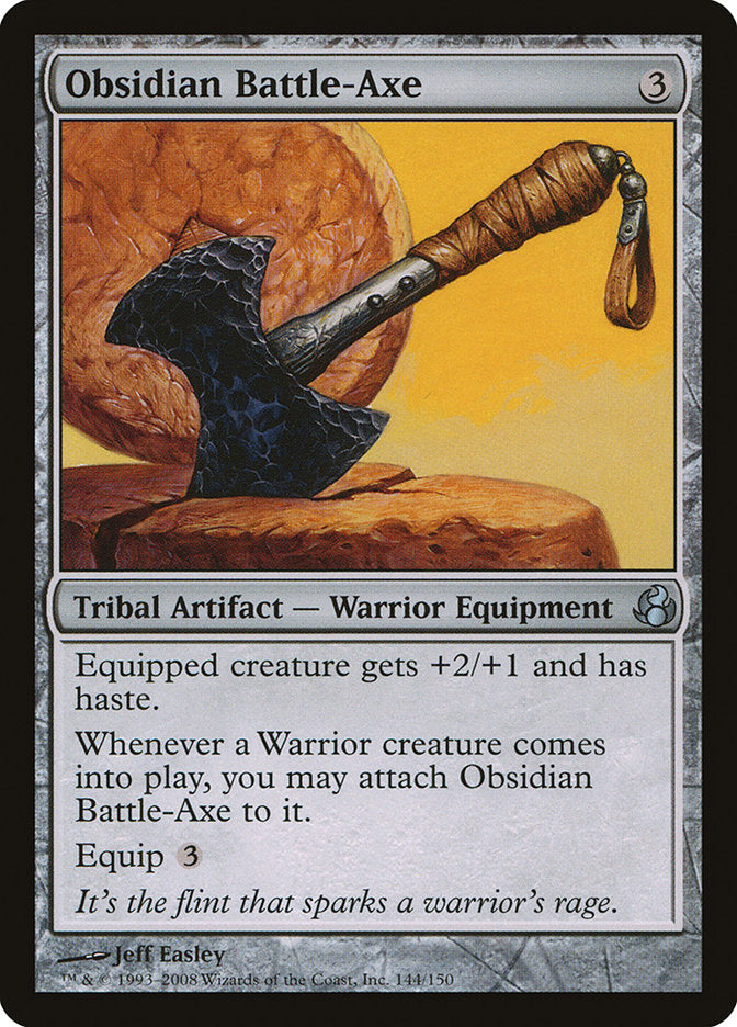 Obsidian Battle-Axe (144) [Morningtide] | Odin's Place