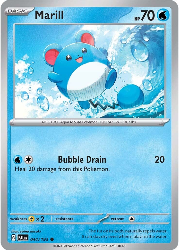 Marill (044/193) [Scarlet & Violet: Paldea Evolved] | Odin's Place