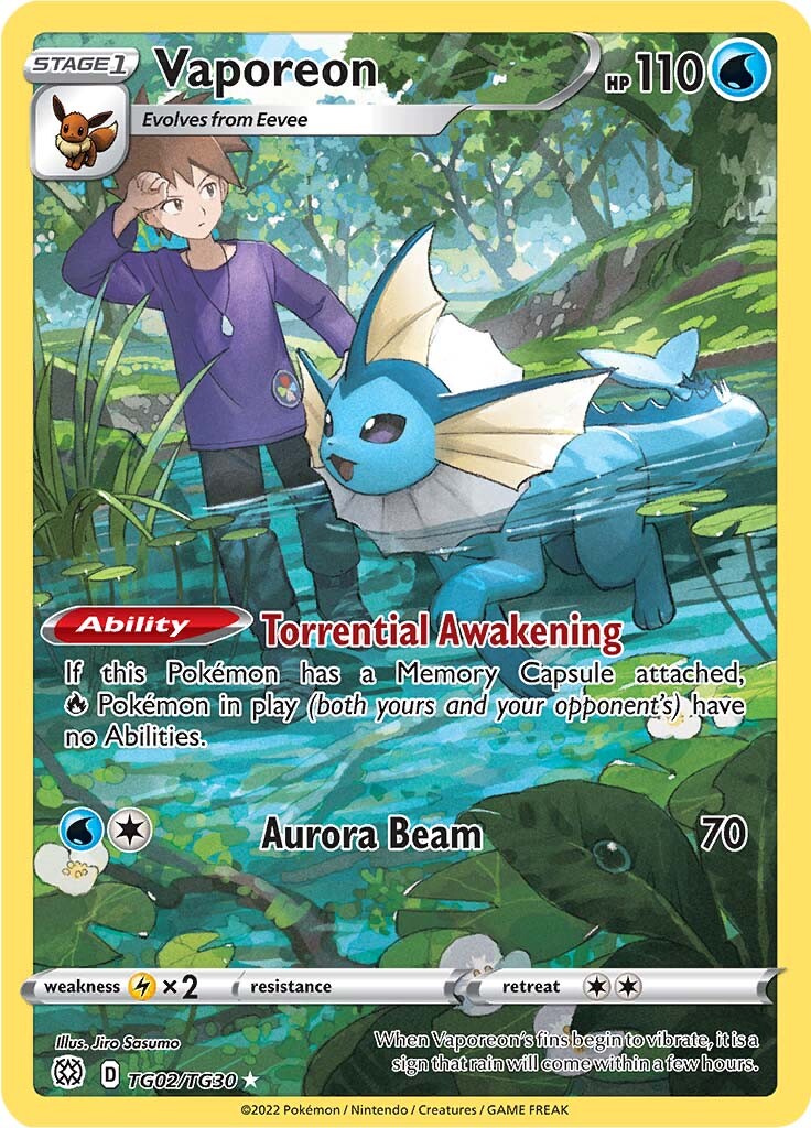 Vaporeon (TG02/TG30) [Sword & Shield: Brilliant Stars] | Odin's Place