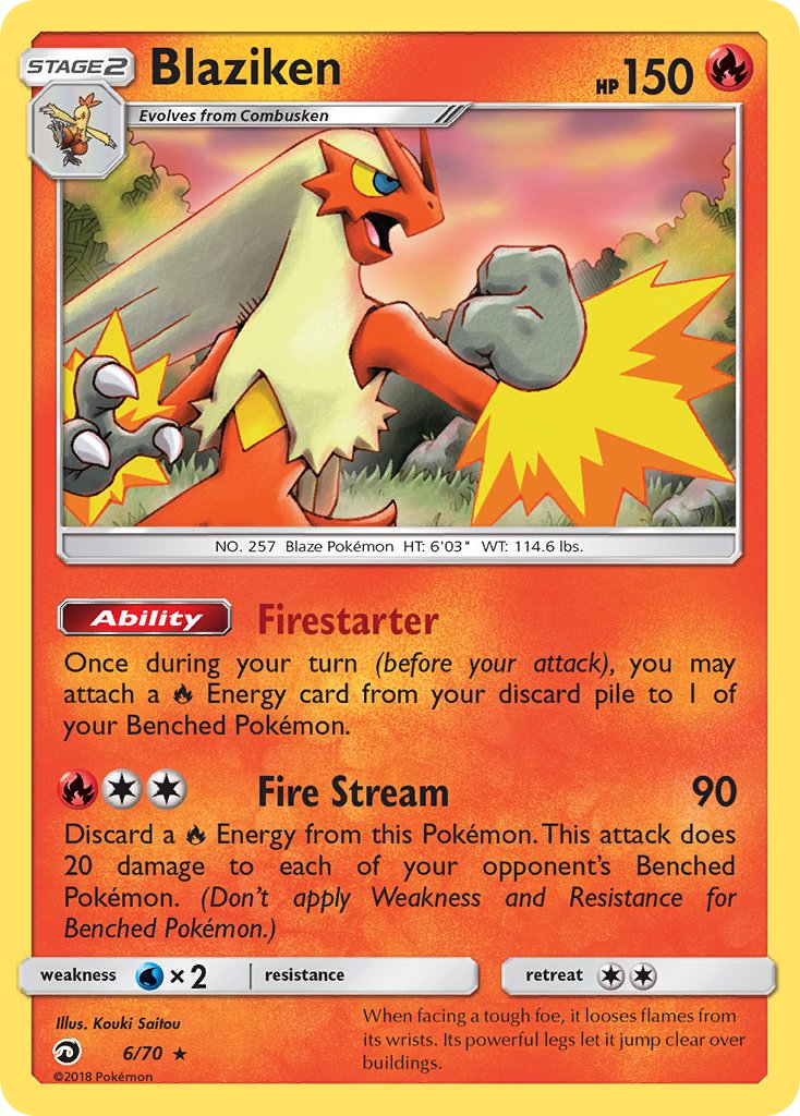 Blaziken (6/70) (Theme Deck Exclusive) [Sun & Moon: Dragon Majesty] | Odin's Place