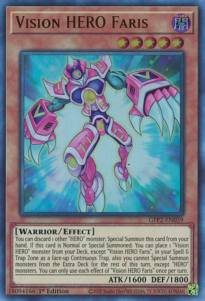 Vision HERO Faris [GFP2-EN059] Ultra Rare | Odin's Place