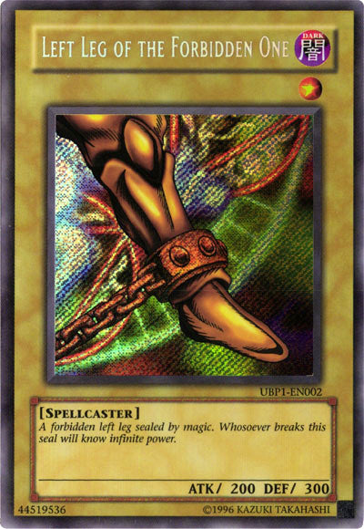Left Leg of the Forbidden One [UBP1-EN002] Secret Rare | Odin's Place