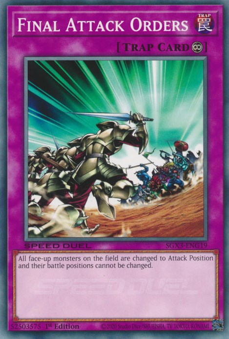Final Attack Orders [SGX3-ENG19] Common | Odin's Place
