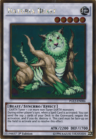 Naturia Beast [PGL2-EN086] Gold Rare | Odin's Place
