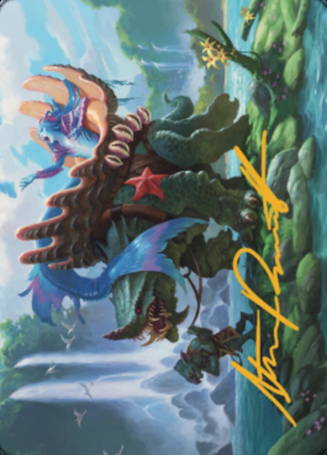 Vodalian Mindsinger Art Card (Gold-Stamped Signature) [Dominaria United Art Series] | Odin's Place