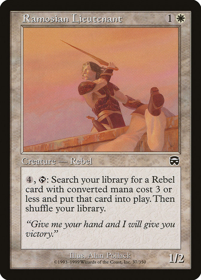 Ramosian Lieutenant (37) [Mercadian Masques] | Odin's Place