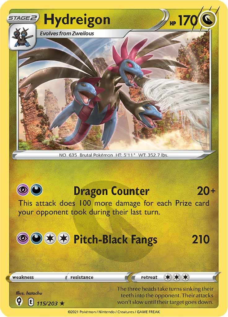 Hydreigon (115/203) [Sword & Shield: Evolving Skies] | Odin's Place