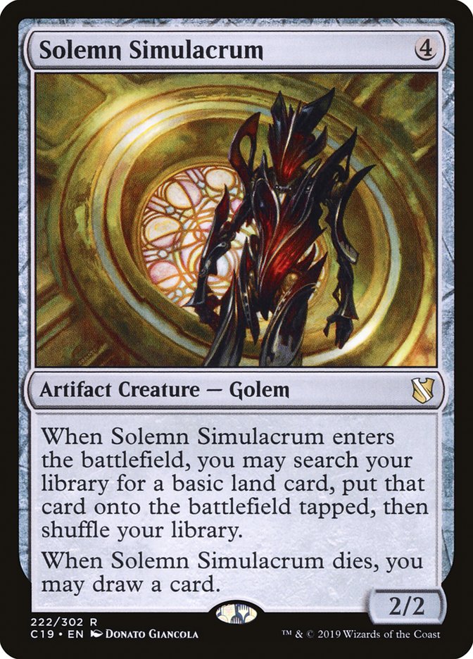 Solemn Simulacrum [Commander 2019] | Odin's Place