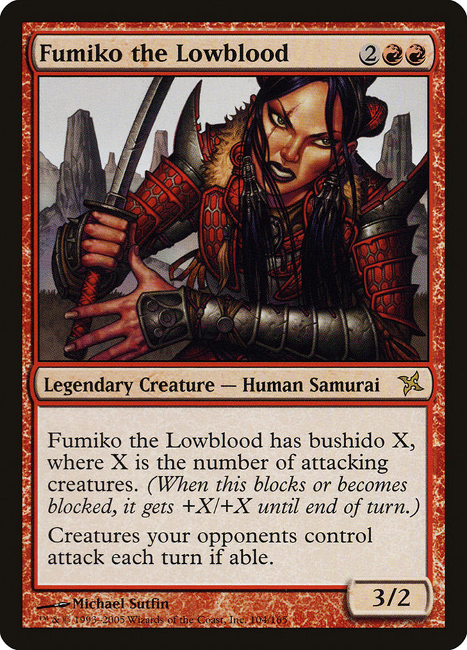 Fumiko the Lowblood (104) [Betrayers of Kamigawa] | Odin's Place