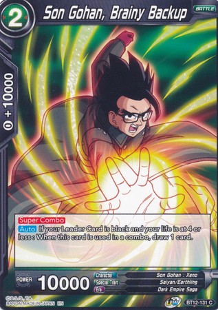 Son Gohan, Brainy Backup (BT12-131) [Vicious Rejuvenation] | Odin's Place