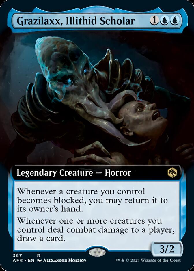 Grazilaxx, Illithid Scholar (Extended Art) [Dungeons & Dragons: Adventures in the Forgotten Realms] | Odin's Place