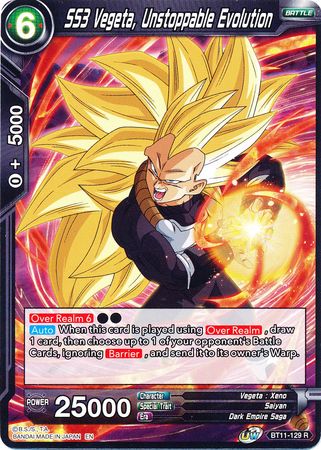 SS3 Vegeta, Unstoppable Evolution (BT11-129) [Vermilion Bloodline] | Odin's Place