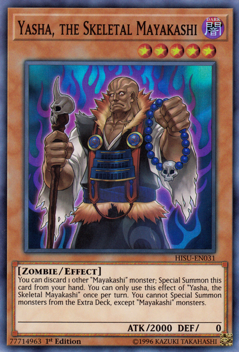 Yasha, the Skeletal Mayakashi [HISU-EN031] Super Rare | Odin's Place
