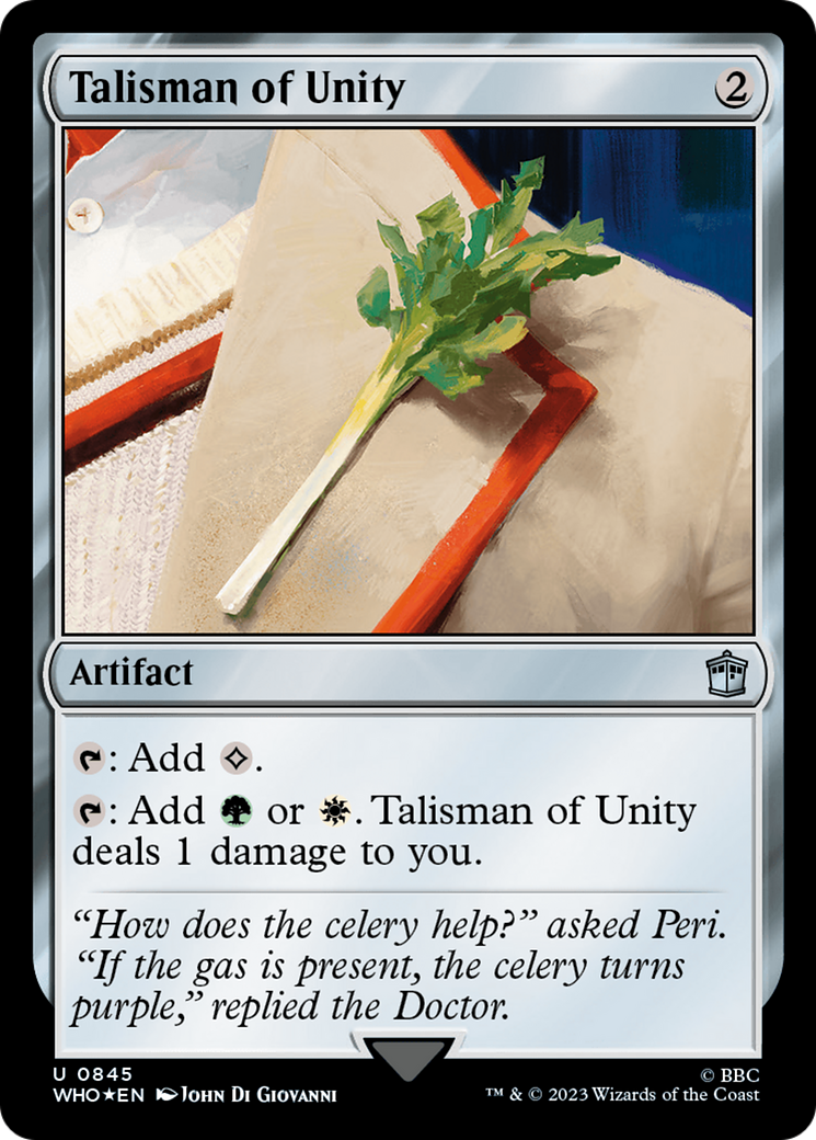 Talisman of Unity (Surge Foil) [Doctor Who] | Odin's Place