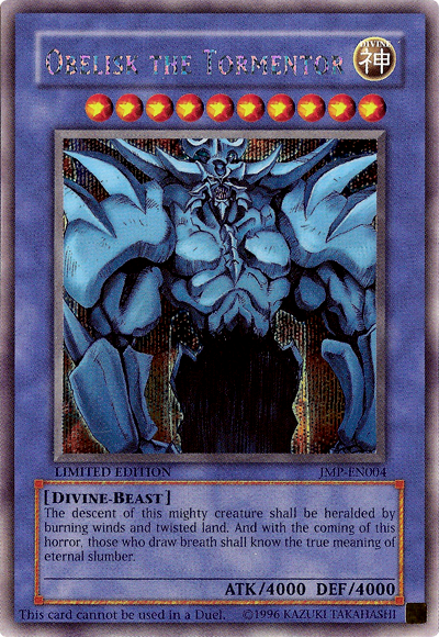 Obelisk the Tormentor [JMP-EN004] Secret Rare | Odin's Place
