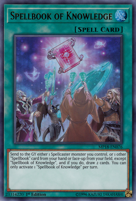Spellbook of Knowledge [MP18-EN076] Ultra Rare | Odin's Place
