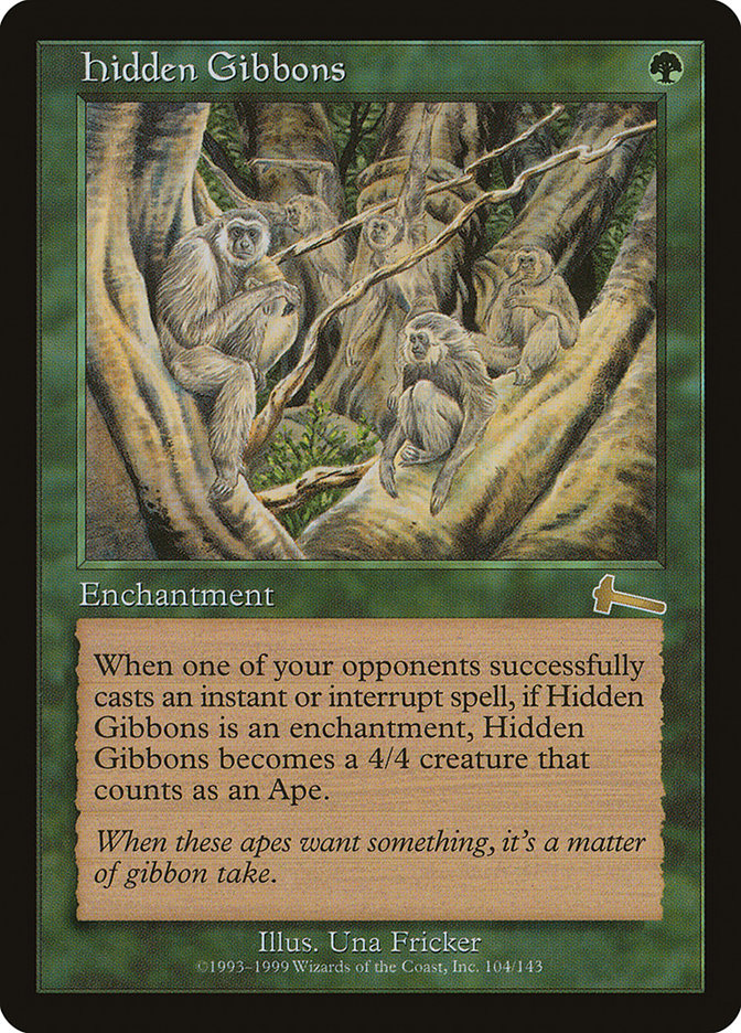 Hidden Gibbons (104) [Urza's Legacy] | Odin's Place