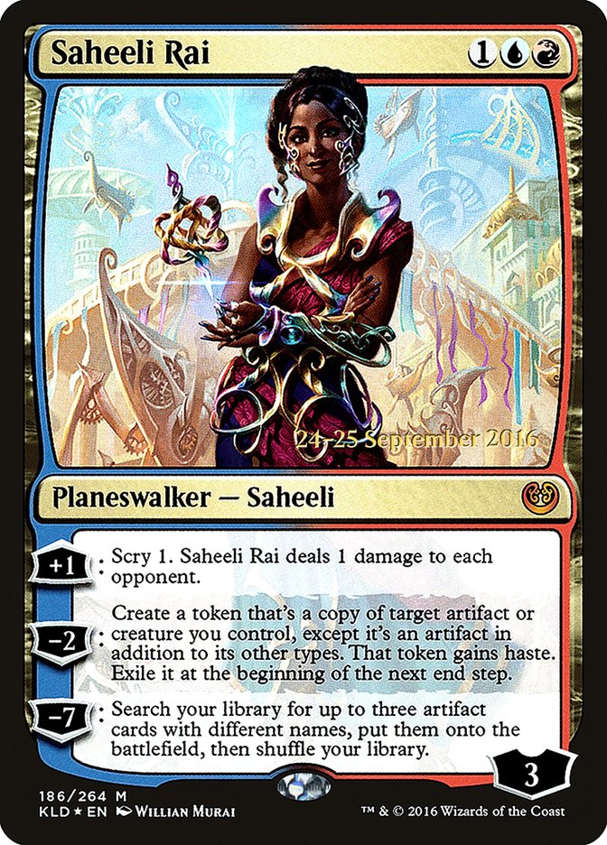 Saheeli Rai (186) [Kaladesh Prerelease Promos] | Odin's Place