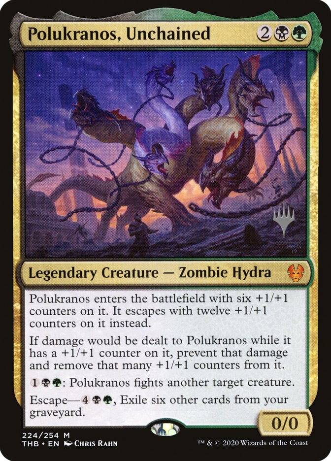 Polukranos, Unchained (Promo Pack) [Theros Beyond Death Promos] | Odin's Place