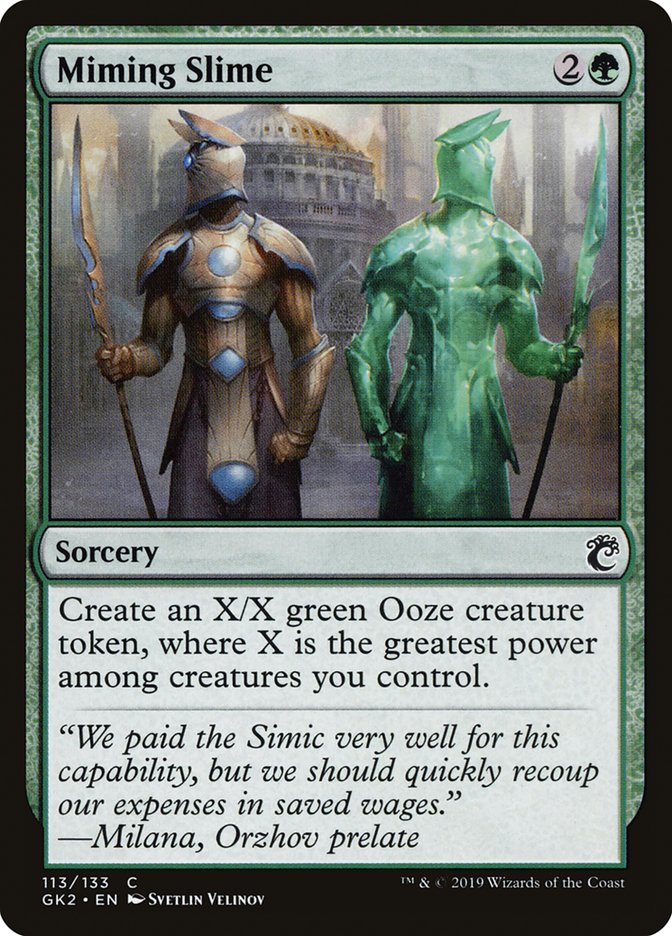Miming Slime (113) [Ravnica Allegiance Guild Kit] | Odin's Place