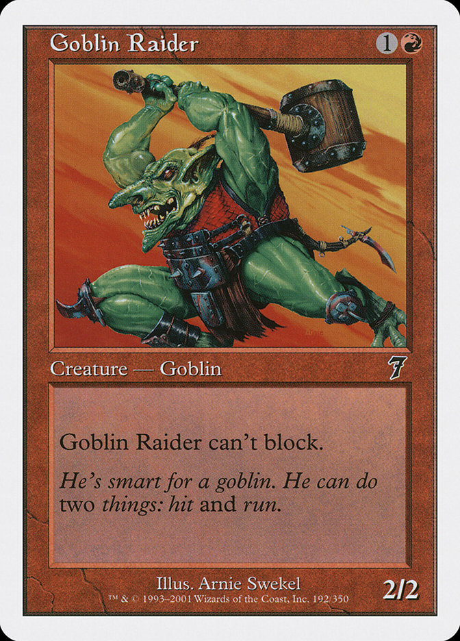 Goblin Raider (192) [Seventh Edition] | Odin's Place