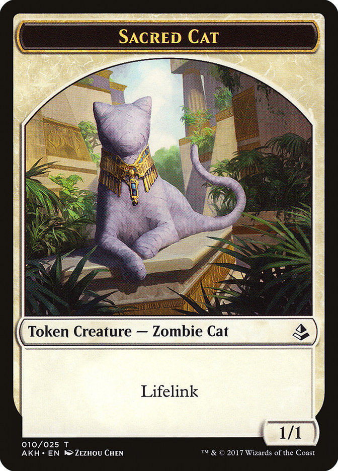 Sacred Cat // Insect Double-Sided Token [Amonkhet Tokens] | Odin's Place