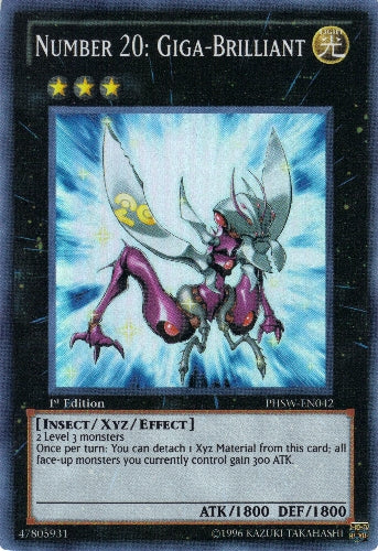 Number 20: Giga-Brilliant [PHSW-EN042] Super Rare | Odin's Place