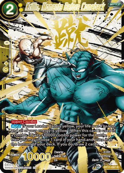 Krillin, Moments Before Comeback (Alternate Art) (BT11-097) [Special Anniversary Set 2021] | Odin's Place
