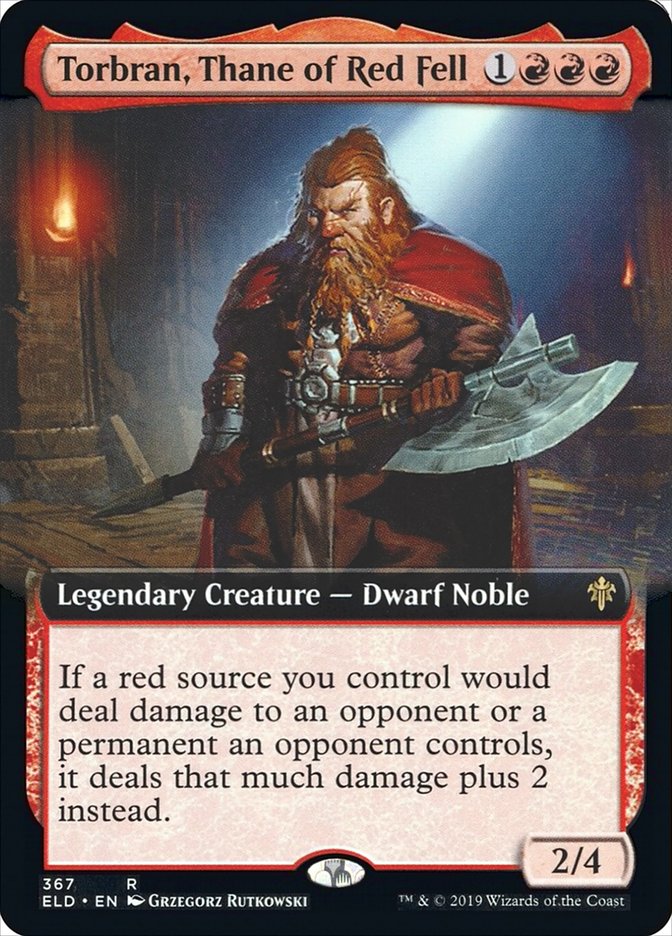 Torbran, Thane of Red Fell (Extended Art) [Throne of Eldraine] | Odin's Place