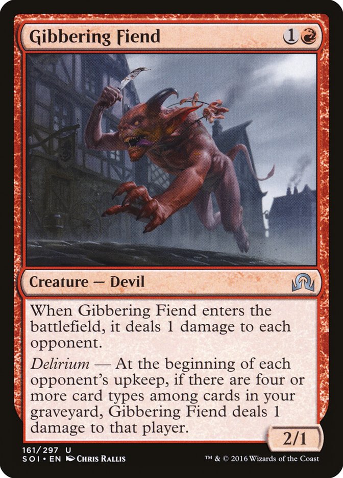 Gibbering Fiend (161) [Shadows over Innistrad] | Odin's Place