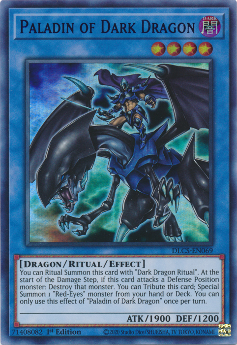 Paladin of Dark Dragon (Blue) [DLCS-EN069] Ultra Rare | Odin's Place