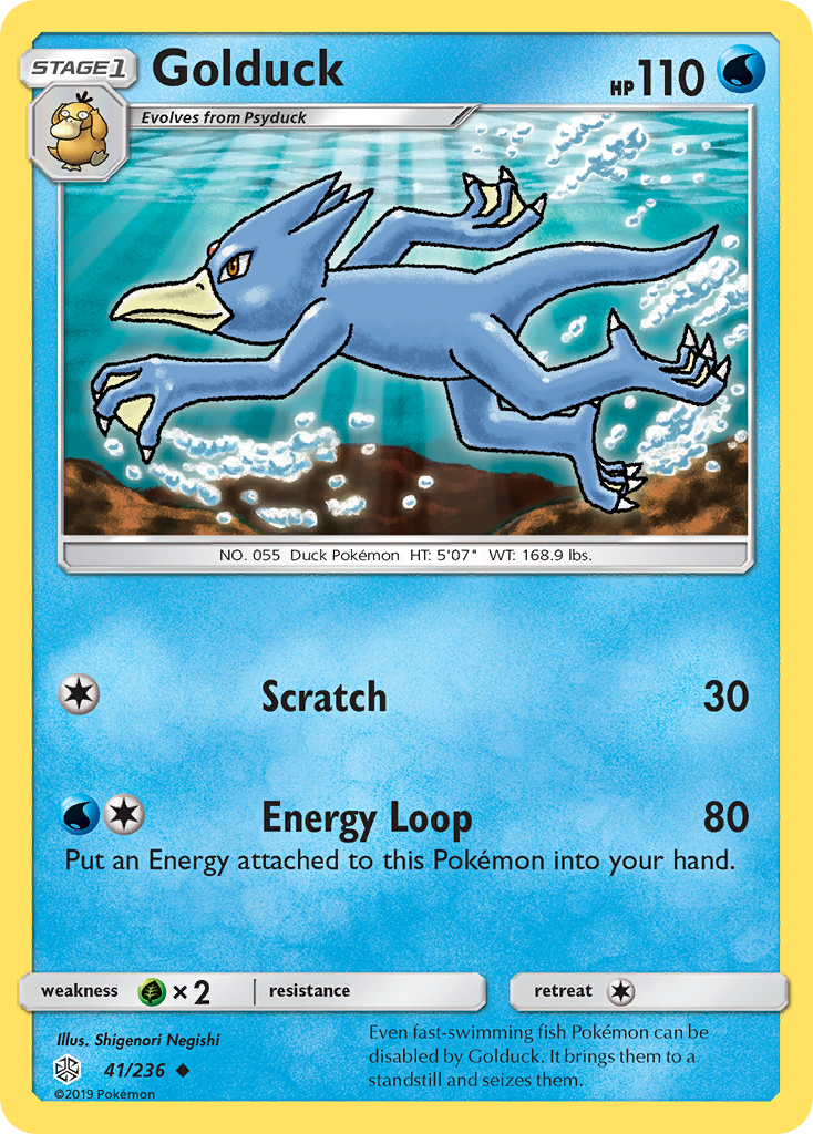 Golduck (41/236) [Sun & Moon: Cosmic Eclipse] | Odin's Place
