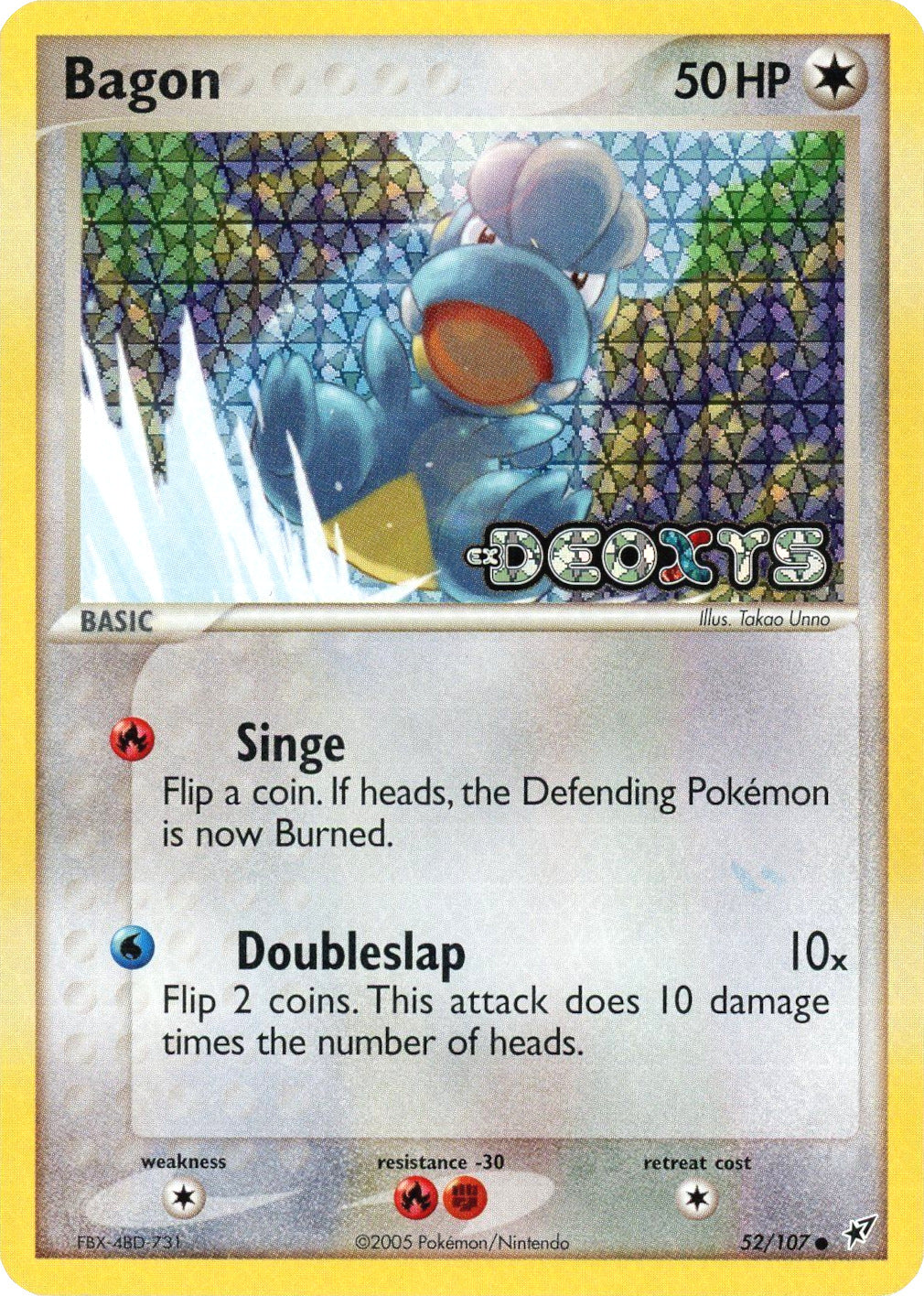 Bagon (52/107) (Stamped) [EX: Deoxys] | Odin's Place