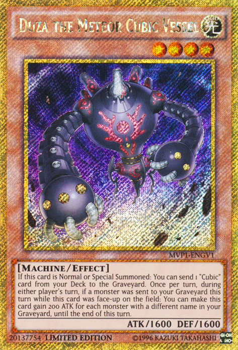 Duza the Meteor Cubic Vessel [MVP1-ENGV1] Gold Secret Rare | Odin's Place
