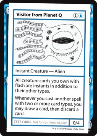 Visitor from Planet Q (2021 Edition) [Mystery Booster Playtest Cards] | Odin's Place