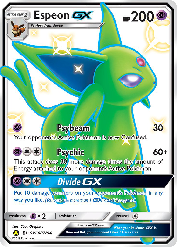 Espeon GX (SV60/SV94) [Sun & Moon: Hidden Fates - Shiny Vault] | Odin's Place