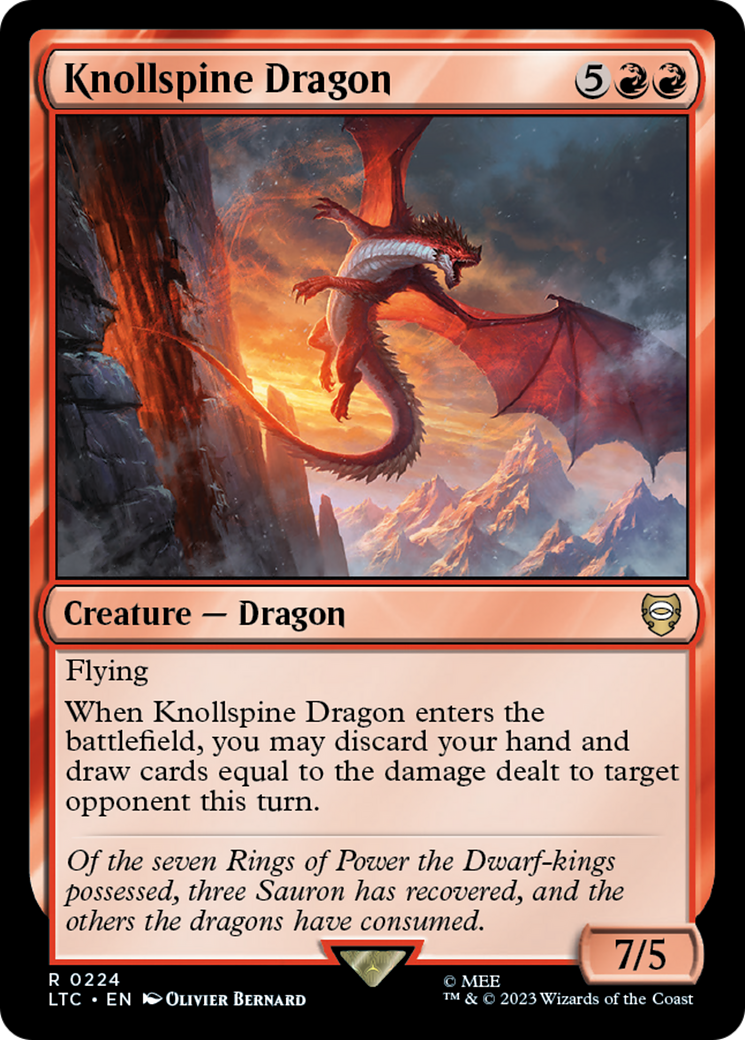 Knollspine Dragon [The Lord of the Rings: Tales of Middle-Earth Commander] | Odin's Place