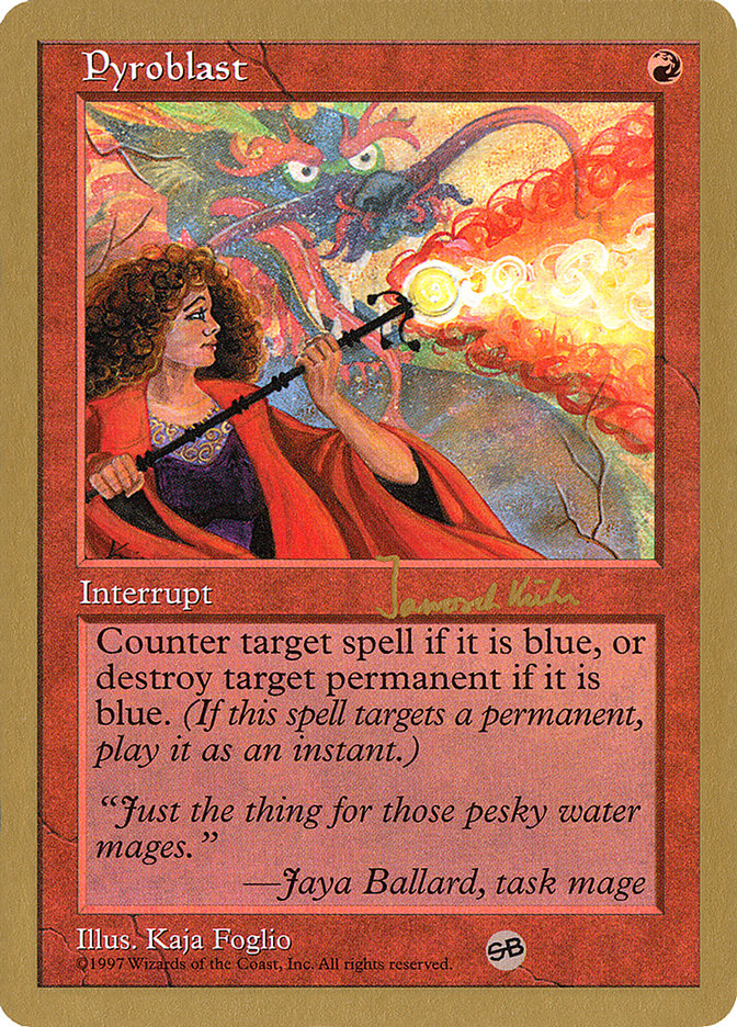 Pyroblast (Janosch Kuhn) (SB) [World Championship Decks 1997] | Odin's Place