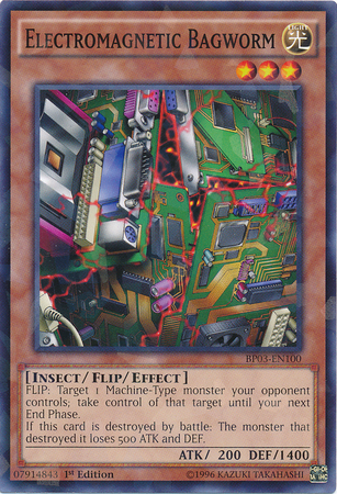 Electromagnetic Bagworm [BP03-EN100] Shatterfoil Rare | Odin's Place