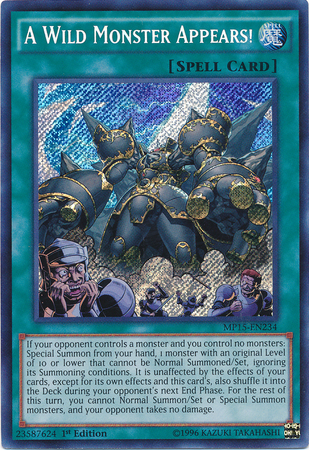A Wild Monster Appears! [MP15-EN234] Secret Rare | Odin's Place