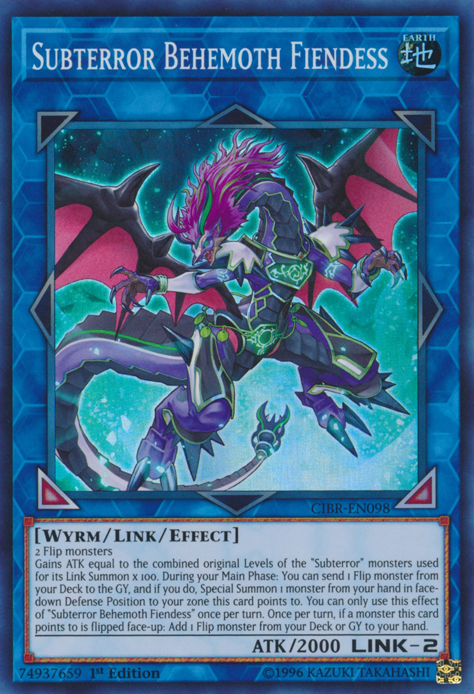 Subterror Behemoth Fiendess [CIBR-EN098] Super Rare | Odin's Place