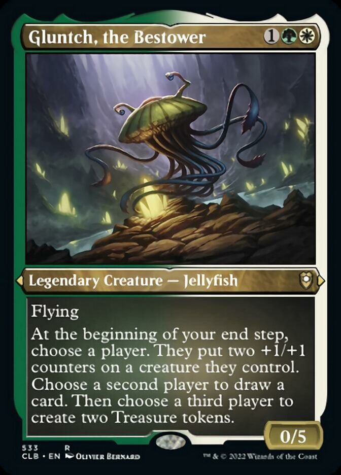 Gluntch, the Bestower (Foil Etched) [Commander Legends: Battle for Baldur's Gate] | Odin's Place