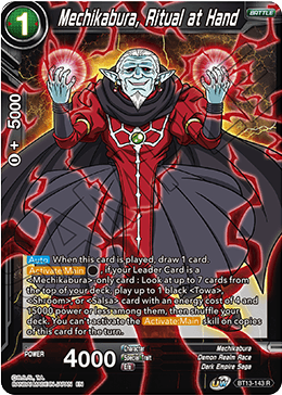 Mechikabura, Ritual at Hand (Rare) (BT13-143) [Supreme Rivalry] | Odin's Place