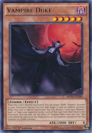 Vampire Duke [MP14-EN180] Rare | Odin's Place