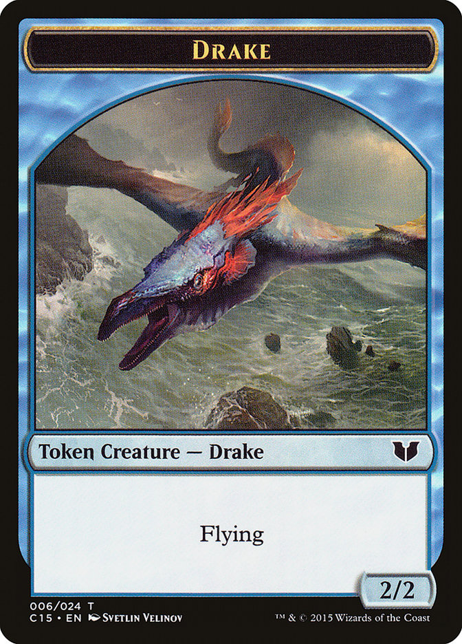 Drake // Elemental (020) Double-Sided Token [Commander 2015 Tokens] | Odin's Place